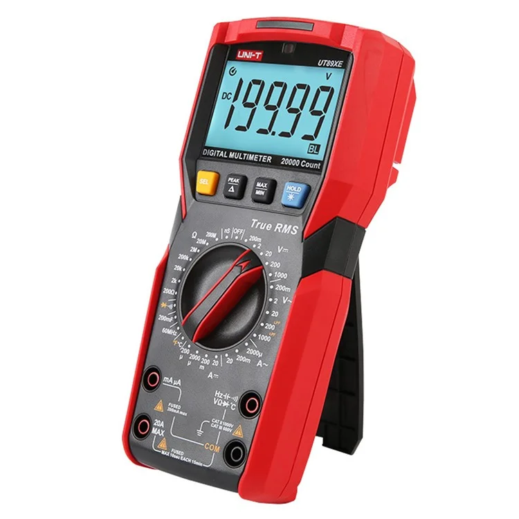 UNI-T UT89XE Digital Multimeter Professional Tester True RMS Manual Range DC AC Voltmeter Ammeter (No Battery)