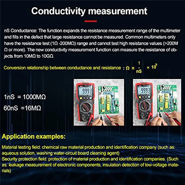 UNI-T UT89XE Digital Multimeter Professional Tester True RMS Manual Range DC AC Voltmeter Ammeter (No Battery)