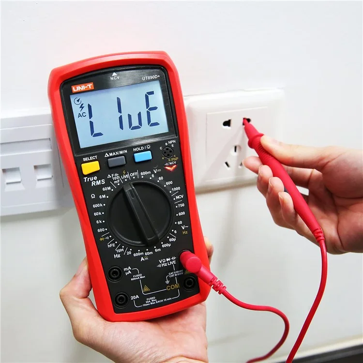 UNI-T UT890D+ Digital Multimeter 6000 Counts True RMS Measurement Tool AC DC Voltage Current Meter (No Battery)