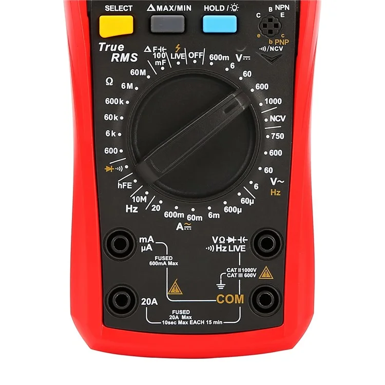 UNI-T UT890D+ Digital Multimeter 6000 Counts True RMS Measurement Tool AC DC Voltage Current Meter (No Battery)