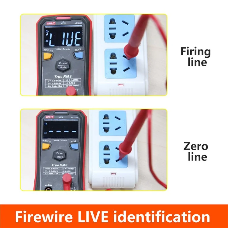 UNI-T UT123D EBTN Display Digital Multimeter Pocket Size AC DC Voltage Resistor Temperature NCV Tester (No Battery)
