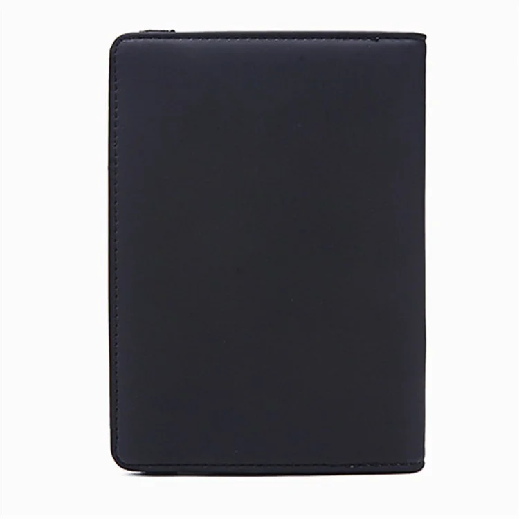 Y1643 Portable Travel RFID Blocking Passport Storage Borse PU Carte di Credito in Pelle PU Basso - Nero