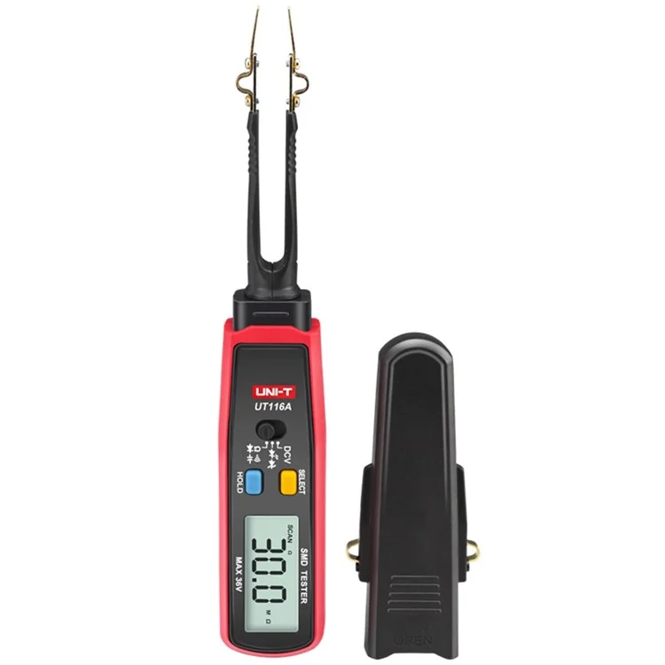 UNI-T UT116A 3000 Count Digital Tweezers Smart SMD Tester LED Diode Electronic Component Multimeter (No Battery)