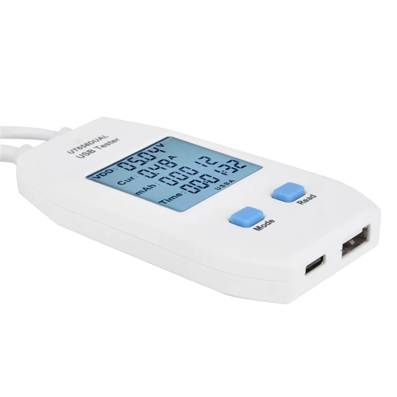 UNI-T UT658DUAL LCD USB Type C  /  Type-A Digital Tester Power Voltage Amps Meter Current Testing Tool (No Battery)