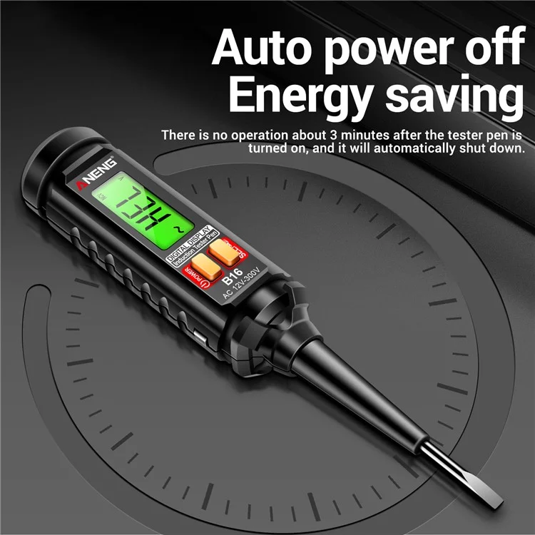 ANENG B16 Digital Display Voltage Test Pen LCD Screen Zero Fire Wire Recognition Tool
