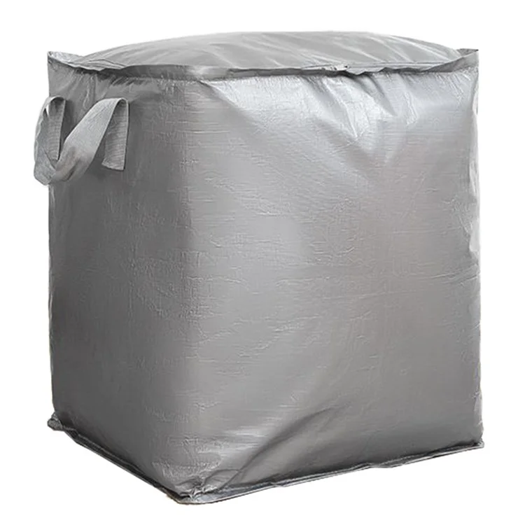 180L Large Capacity Moving Storage Bag Waterproof Oxford Cloth Organizer for Clothes Toys Bedding - Grey