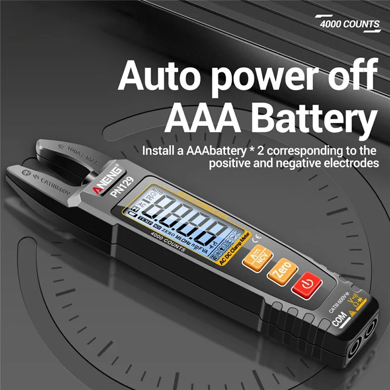 ANENG PN129 U-Shaped Digital Multimeter 4000 Counts DC / AC Voltage Current Tester