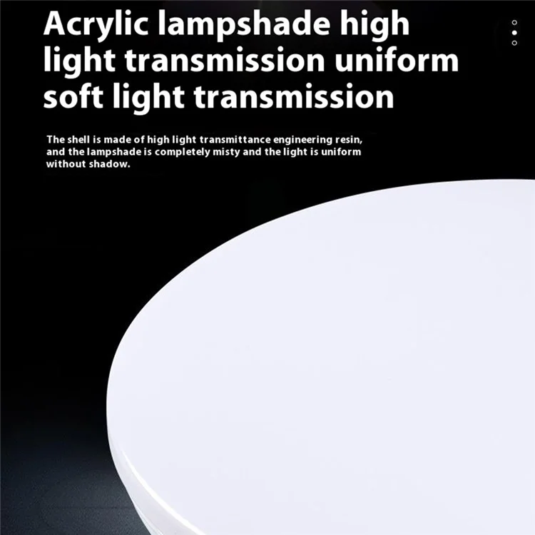 Luminaire de plafond rond de 24 W et 38 cm, lampe LED ultra fine moderne pour chambre, couloir, balcon