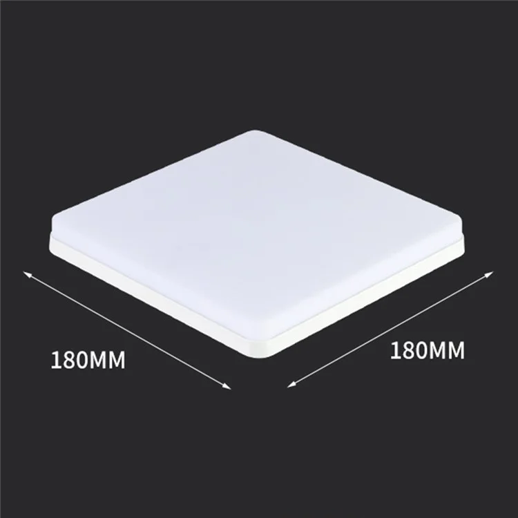 Pannello LED quadrato 180 x 180 mm 24W Luce da soffitto moderna per cucina, bagno e corridoio