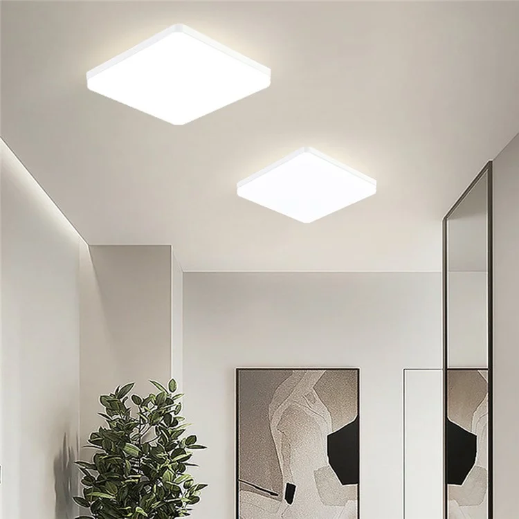 Pannello LED quadrato 230 x 230 mm, 36W, luce da soffitto moderna per cucina, bagno e corridoio