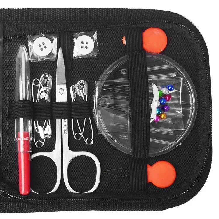 68 pezzi di kit per cucito domestico fai-da-te, set di strumenti per ricamo e lavoro manuale, aghi, fili, forbici