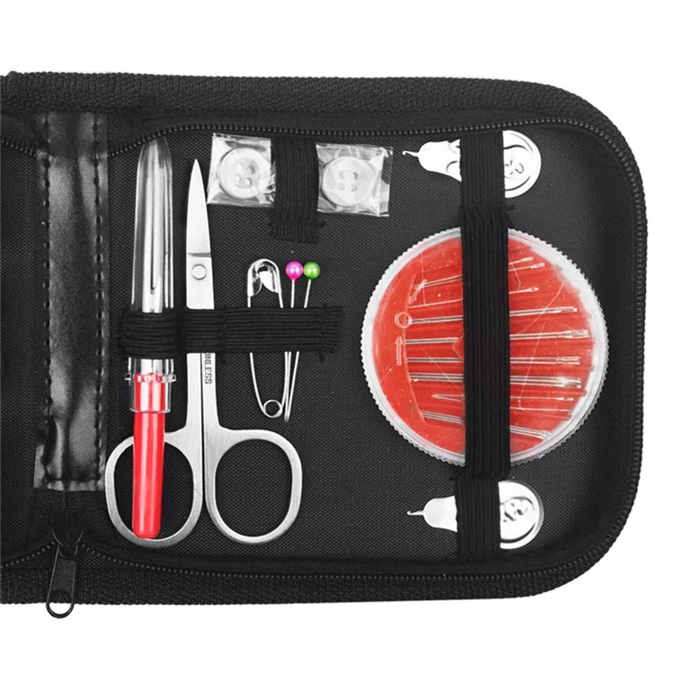27 pièces Kit de couture ménager DIY Outil de broderie manuelle Ensemble d'aiguilles, de fil et de ciseaux