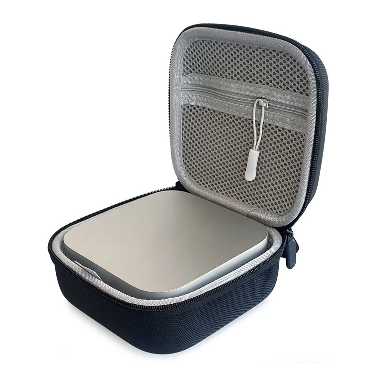 Funda de transporte para Apple Mac Mini M4 con bolsillo de malla, resistente a golpes y bolsa de almacenamiento.