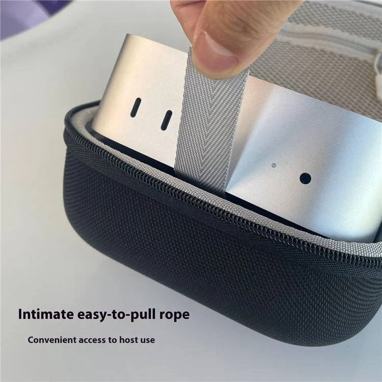 Funda de transporte para Apple Mac Mini M4 con bolsillo de malla, resistente a golpes y bolsa de almacenamiento.