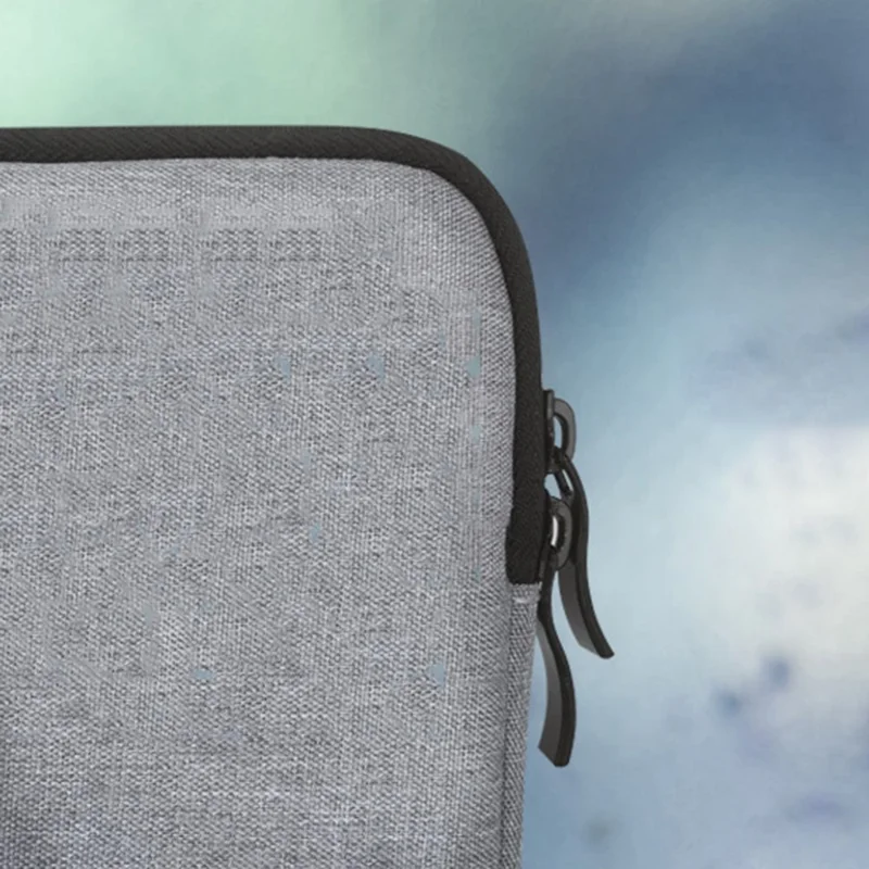 MBR-19005 15.6 Inch Laptop Sleeve Case Nylon Water Resistant Soft Lining Zipper Cover - Navy Blue