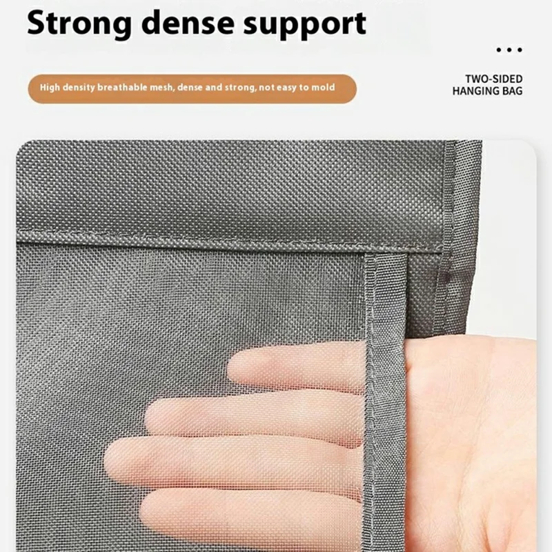 26 Pockets Clothes Pants Underwear Storage Hanging Bag Polyester Wardrobe Space Saving Organizer - Grey