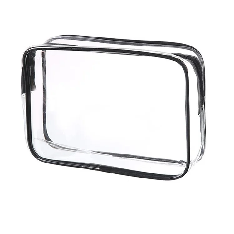 Travel Toiletry Bag PVC Cosmetic Organizer Waterproof Dustproof Zipper Storage Pouch Medium Size 18 x 12 x 5cm