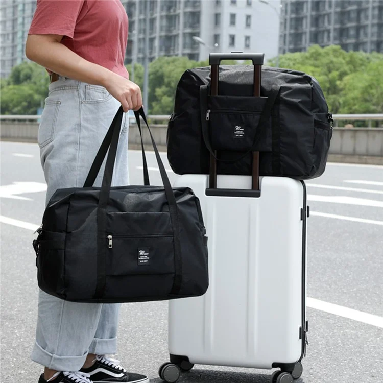 Wasserdichte Reisetasche Große Kapazität Kleidungsspeicher Tragetasche für Umzug / Geschäftsreise, Größe L - Schwarz