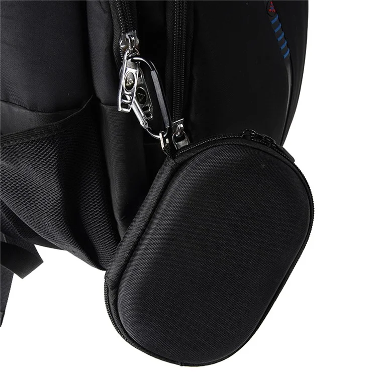 For JBL Clip 5 Bluetooth-compatible Speaker Storage Bag with Silicone Protective Case Set  - Black + Grey