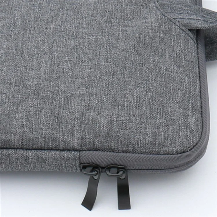 12 Inch Laptop Bag Water-Resistant Oxford Fabric Shockproof Carrying Case Computer Sleeve - Light Grey