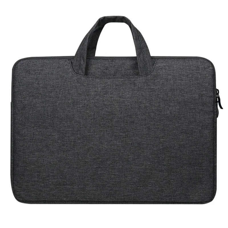 Bolsa para Laptop de 15,6 Polegadas em Tecido Oxford à Prova d'Água e Resistente a Impactos - Preto