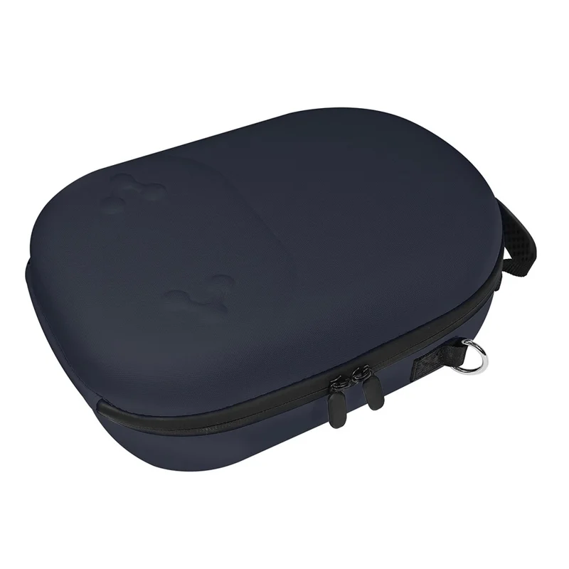 For Meta Quest 3S Storage Bag VR Headset Carrying Case with Lenses Protector Hard Shell EVA Leather Bag Shock Resistant - Dark Blue