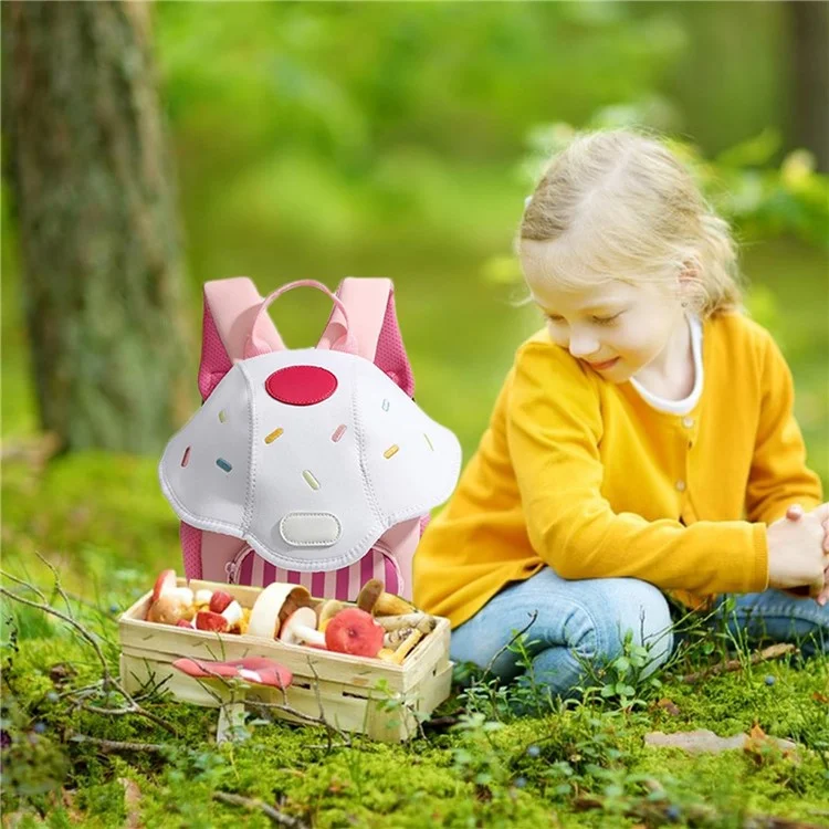 Cartoon Kindergarten Rucksack - Leichter Reiserucksack für Kleinkinder und Vorschulkinder - Weiß