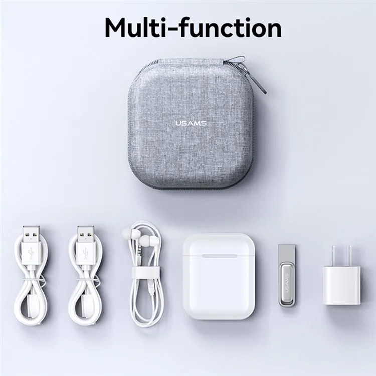 USAMS TWS Earphone Cationic Cloth Storage Case Travel Home Protective Carrying Bag