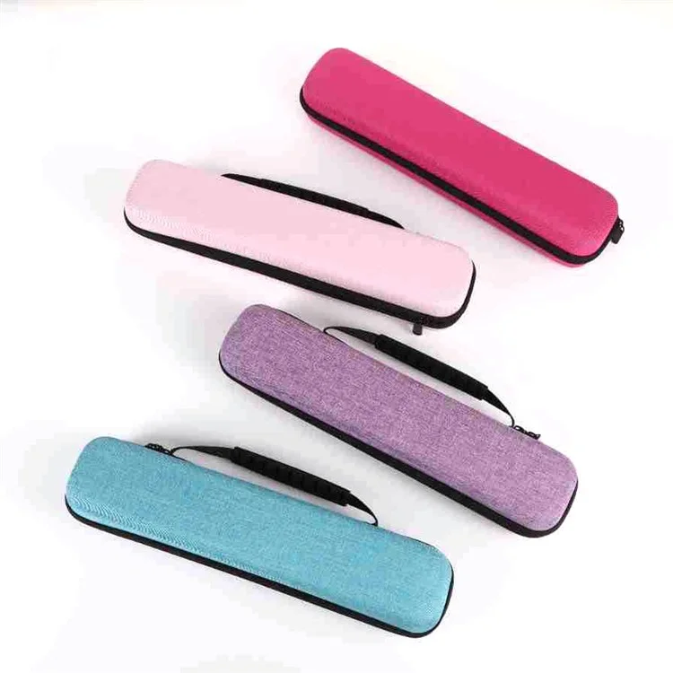 Hair Curler Hard Shell Storage Bag Multifunctional Waterproof Shockproof Straightener Organizer Case - Rose