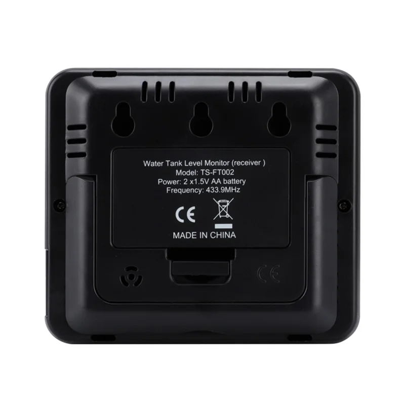 Multifunctional Ultrasonic Water Tank Level Meter with Indoor Temperature Display Digital Electronic Clock Thermometer