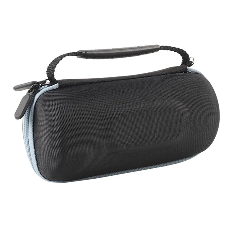 For JBL Flip 7 Speaker Case EVA Shockproof Storage Bag with Handle Strap / Shoulder Strap / Carabiner - Blue