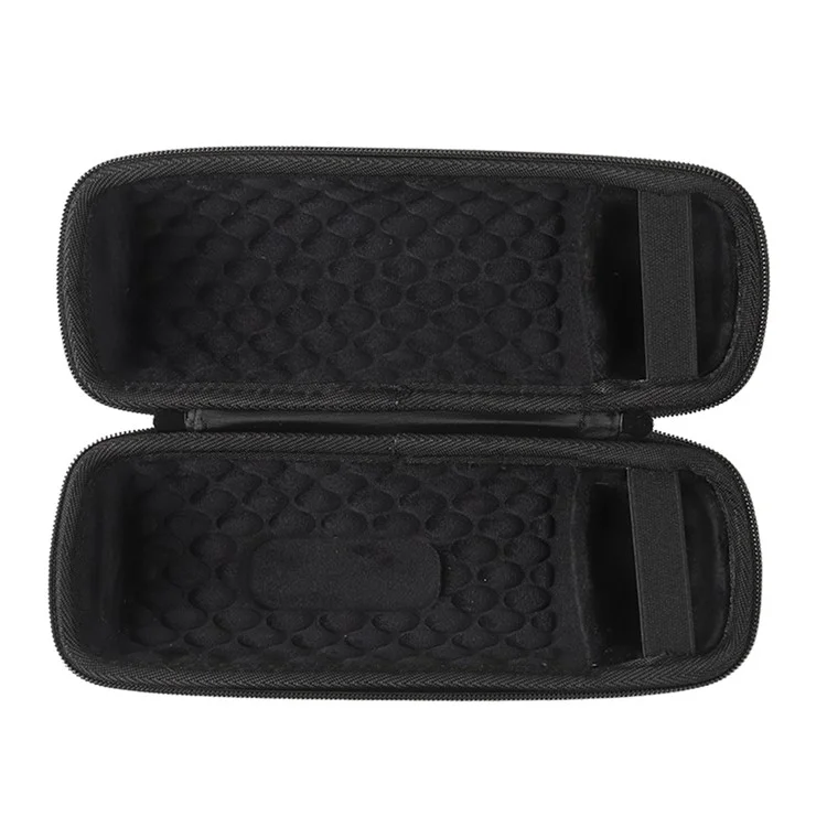 Für JBL Flip 7 / Flip 6 / Flip 5 Lautsprechertasche Stoßfeste Aufbewahrungstasche mit Karabiner und Schultergurt - Schwarz