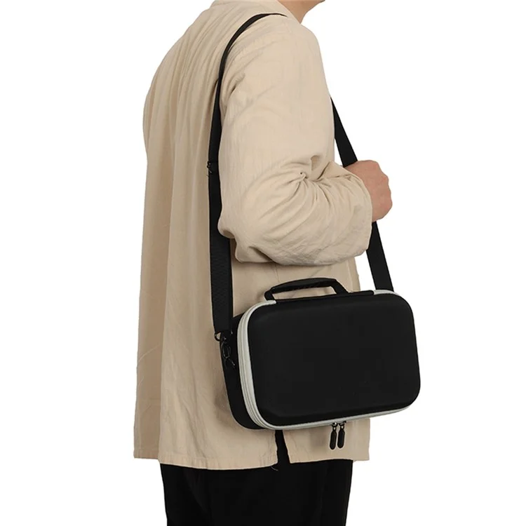 Capa de transporte para alto-falante JBL Charge 6 Bolsa de armazenamento portátil com alça de ombro - Preta / Cinza