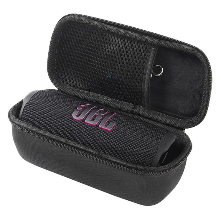 Estojo de Armazenamento Rígido para JBL Flip 7 - Capa Protetora Portátil com Alça de Mão - Preto