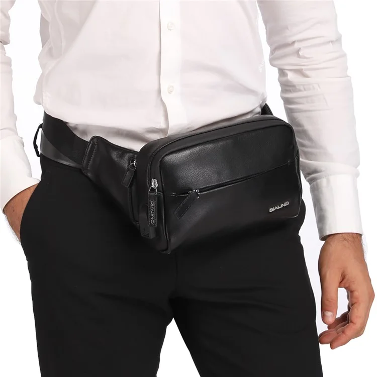 QIALINO Tactical Leather Waist Bag Multi-Functional Outdoor Tool Storage Belt Bag for Men Work