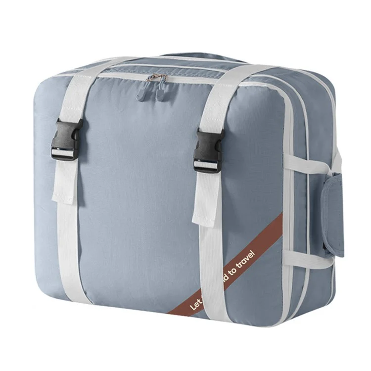 Expandable Compression Pouch for Travel Clothes Down Jacket Waterproof Storage Bag, Size L - Grey