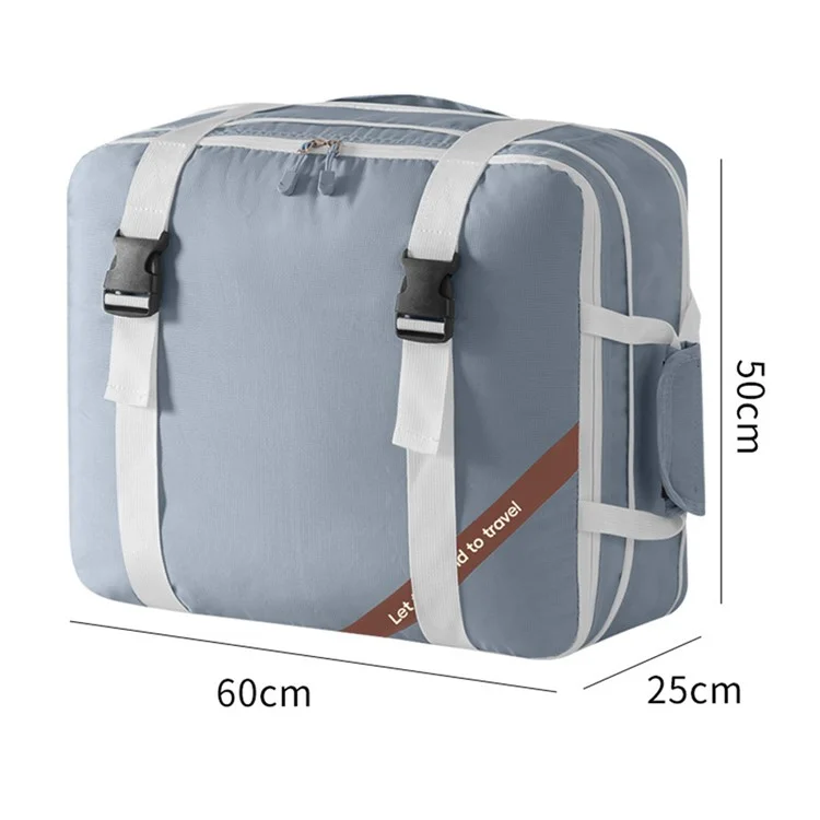Expandable Compression Pouch for Travel Clothes Down Jacket Waterproof Storage Bag, Size L - Grey