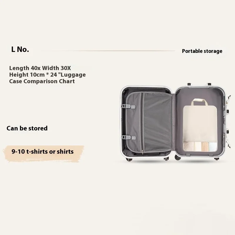 Travel Compression Packing Cube See Through Mesh Clothes Organizer Bag for Business Trip, Size L - Beige