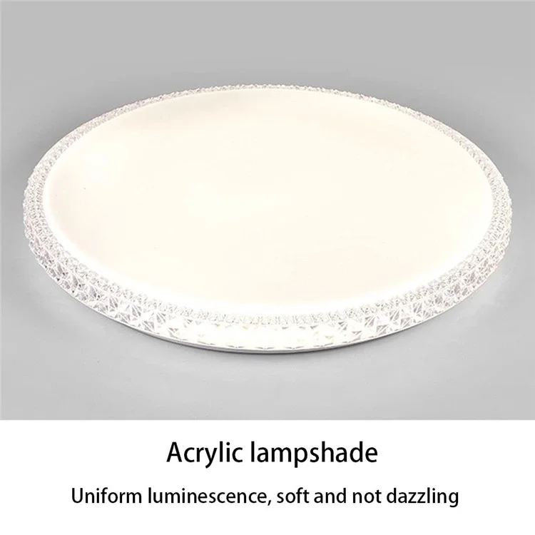 Lampada da soffitto a LED cielo stellato, 40 cm, monostrato, 24W, dimmerabile, moderna di lusso per soggiorno