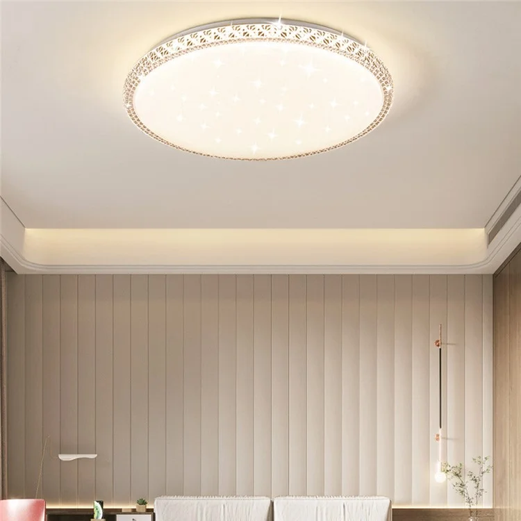 Lampada da soffitto a LED cielo stellato, 40 cm, monostrato, 24W, dimmerabile, moderna di lusso per soggiorno