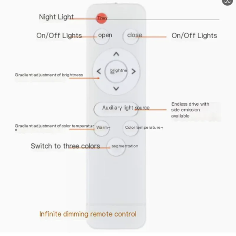 Single Layer 60cm Round 48W Stepless Dimming Starry Sky LED Ceiling Light Modern Luxury Living Room Lamp