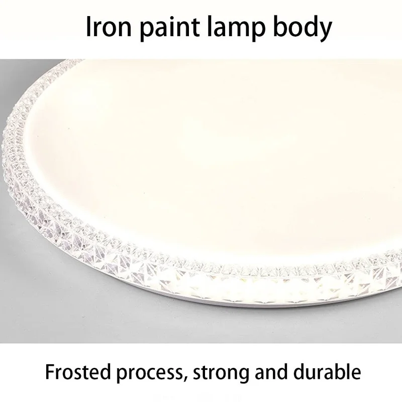 Single Layer 60cm Round 48W Stepless Dimming Starry Sky LED Ceiling Light Modern Luxury Living Room Lamp