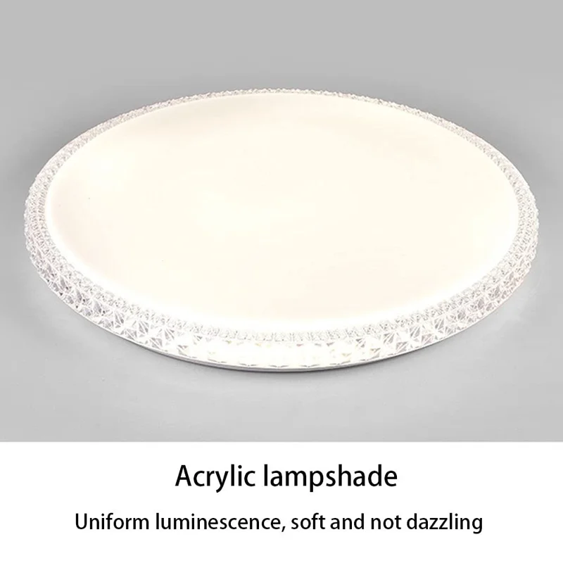 Single Layer 60cm Round 48W Stepless Dimming Starry Sky LED Ceiling Light Modern Luxury Living Room Lamp