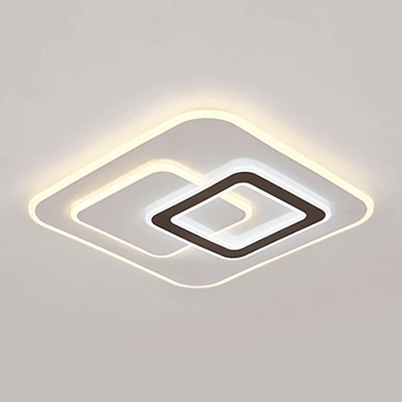 48x48cm 60W Stepless Dimming Ceiling Light with Remote Control Living Room Bedroom High-End Square Lamp