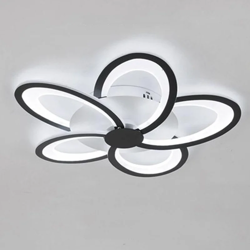 5 Heads Floral Shape LED Ceiling Light APP / Remote Control Modern Ceiling Lamp for Dining Room