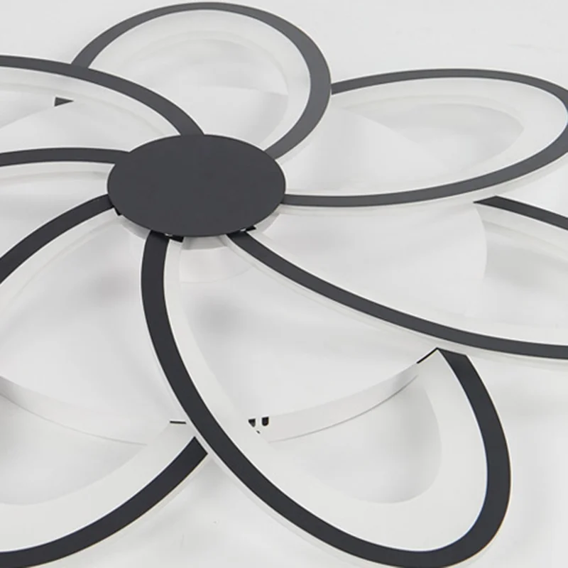 9 Heads Floral Shape LED Ceiling Light APP / Remote Control Modern Ceiling Lamp for Dining Room