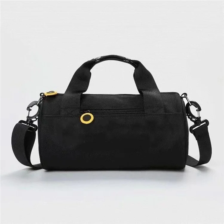 Borsa da Viaggio per Fine Settimana Impermeabile in Nylon, Borsone Crossbody per Palestra con Scomparto Umido/Asciutto - Nero
