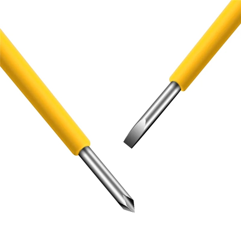 ANENG B18 High Torque Voltage Tester Pen Live / Neutral Wire Detection Continuity Test NCV Light Indication - Yellow / Phillips Head