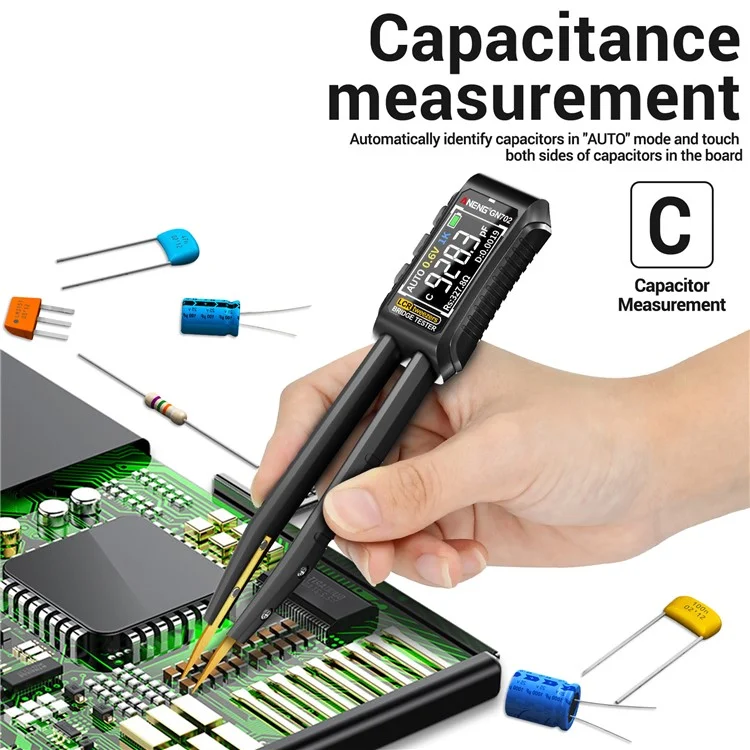 ANENG GN702 Digitale Pinzetten-Brücken-Multimeter LCR-Zangenmessgerät Induktivitätsmessgerät