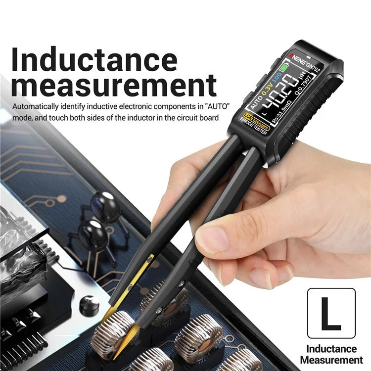 ANENG GN702 Digitale Pinzetten-Brücken-Multimeter LCR-Zangenmessgerät Induktivitätsmessgerät